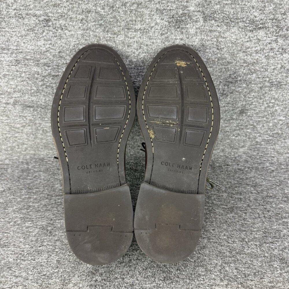 ✅Mens 8.5M Cole Haan Oxford Shoe Brown Leather Midland Lug Plain Toe Casual Shoe - Picture 3 of 10